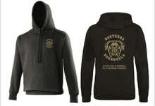 Load image into Gallery viewer, long sleeve 'NOXTERRA' hoodie in black.