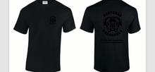Load image into Gallery viewer, 2nd Edition Noxterra short sleeve t-shirt - Black T - Black Logo and Text