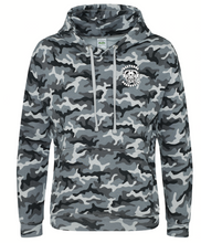 Load image into Gallery viewer, Long sleeve 'NOXTERRA' hoodie in camo.