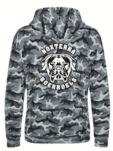 Load image into Gallery viewer, Long sleeve 'NOXTERRA' hoodie in camo.