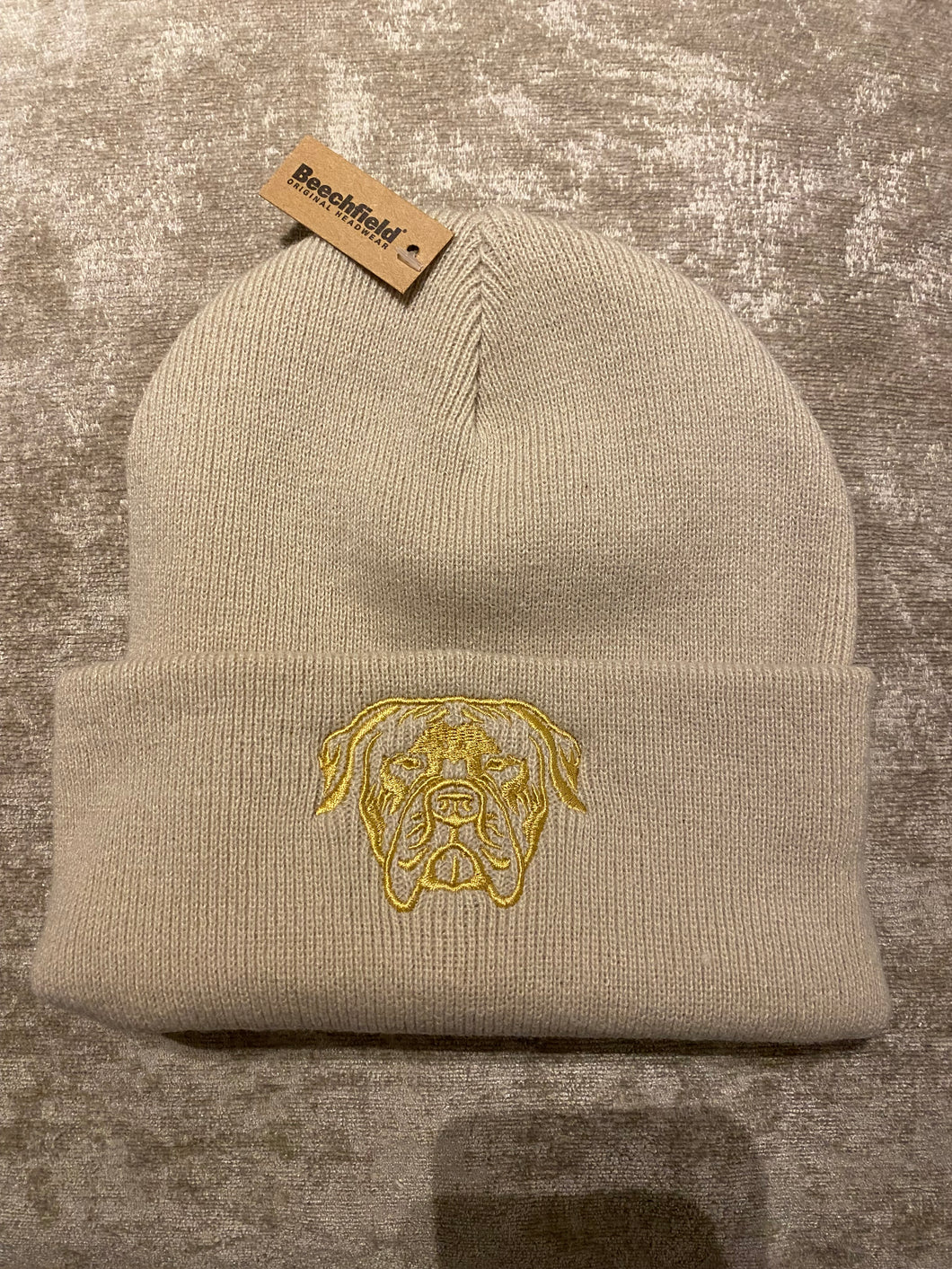 Cream & Gold beanie